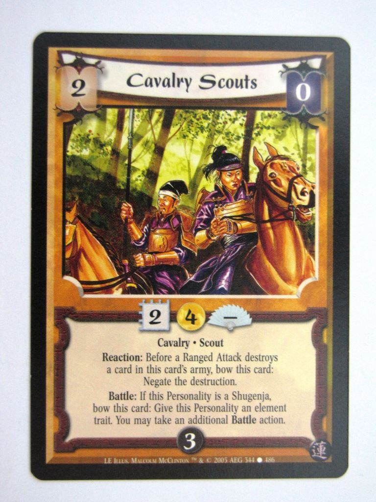 Vintage L5R Cards: CAVALRY SCOUTS # 27H50