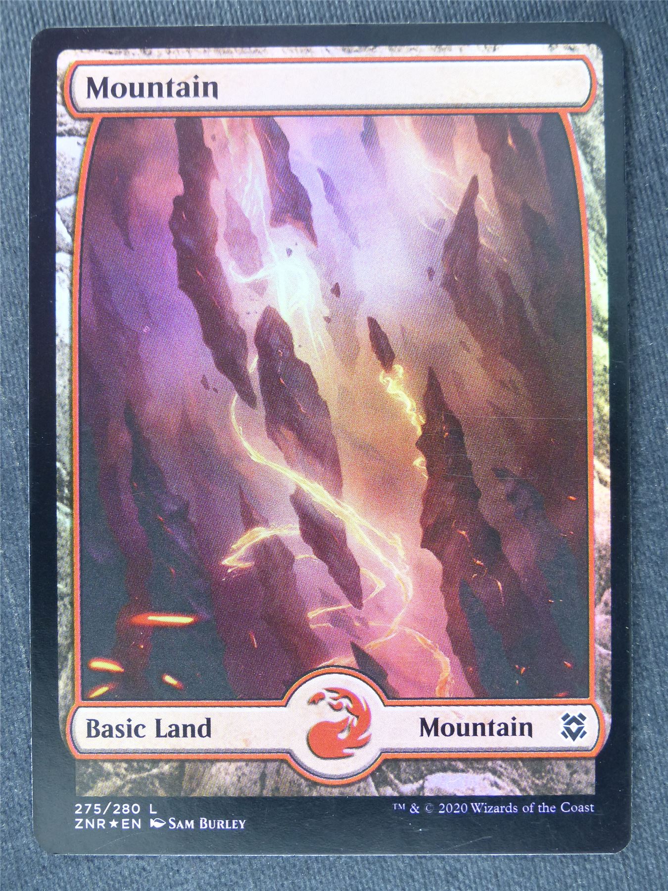 Mountain 275/280 Full art Foil - Mtg Magic Cards #YS