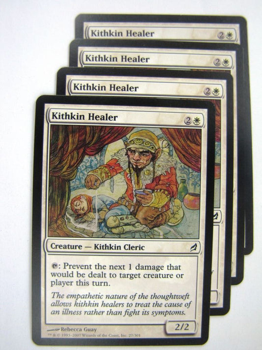MTG Magic Played Cards: KITHKIN HEALER x4 # 7J70