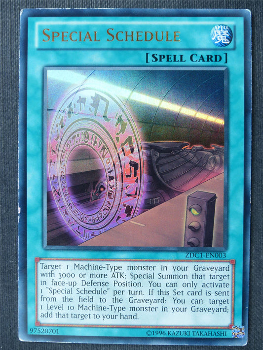 Special Schedule ZDC1 Ultra Rare - Yugioh Card #2WP