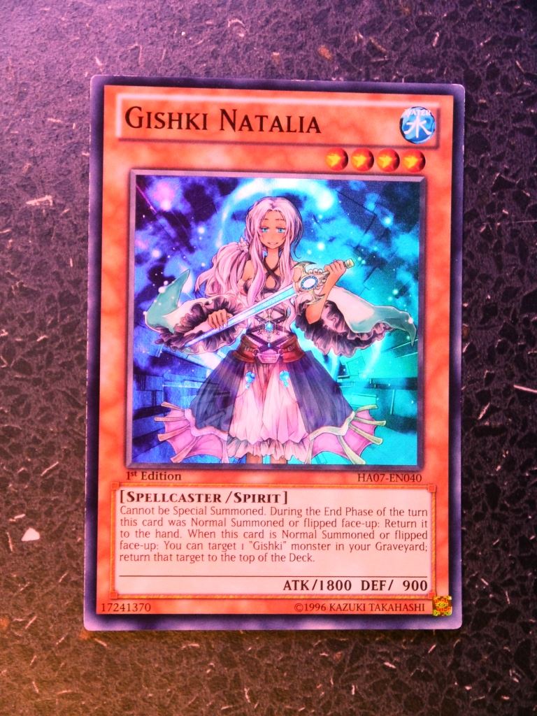 Yugioh Cards: GISHKI NATALIA HA07 SUPER  RARE # H61