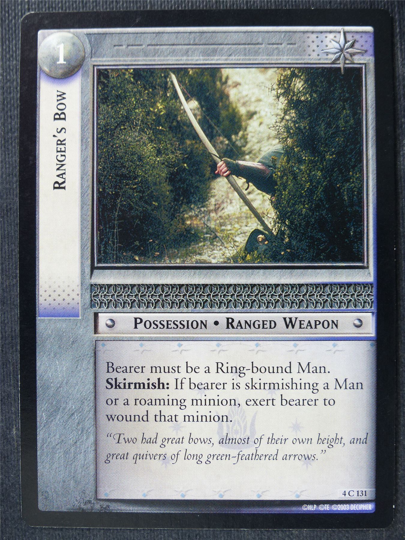 Ranger's Bow 4 C 131 - LotR Card #48P