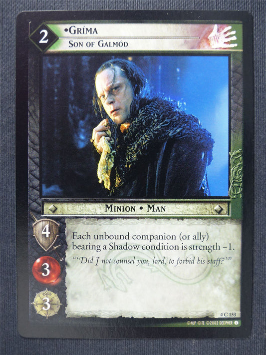 Grima 4 C 153 - LotR Cards #3NF