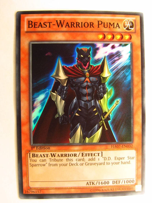 BEAST-WARRIOR PUMA HA07 SUPER RARE - Yugioh Card