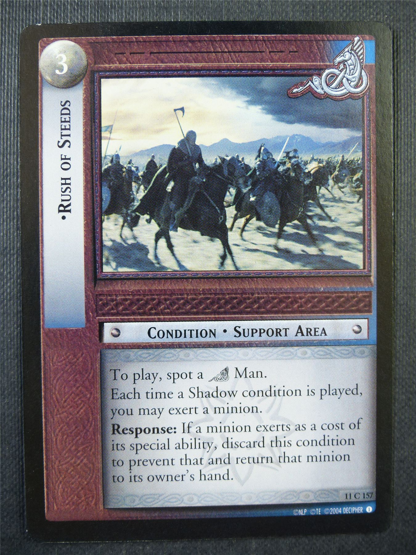 Rush of Steeds 11 C 157 - LotR Card #77G