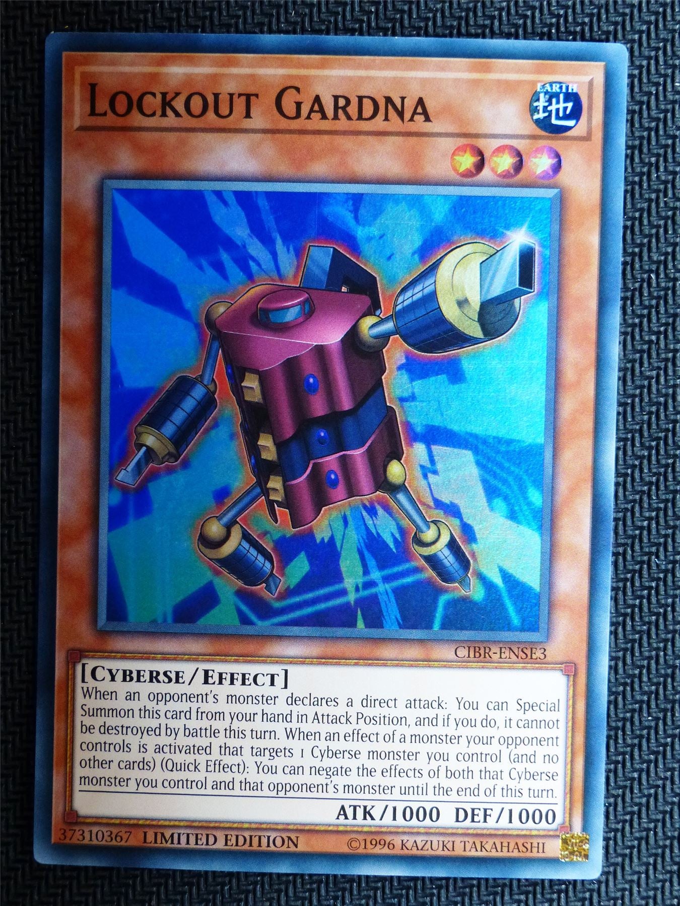 Lockout Gardna - CIBR - Super Rare - Yugioh Card # 1I35