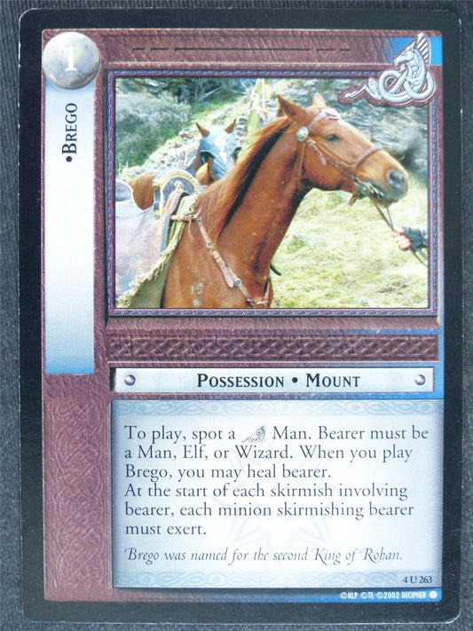 Brego 4 U 263 - played - LotR Cards #W6