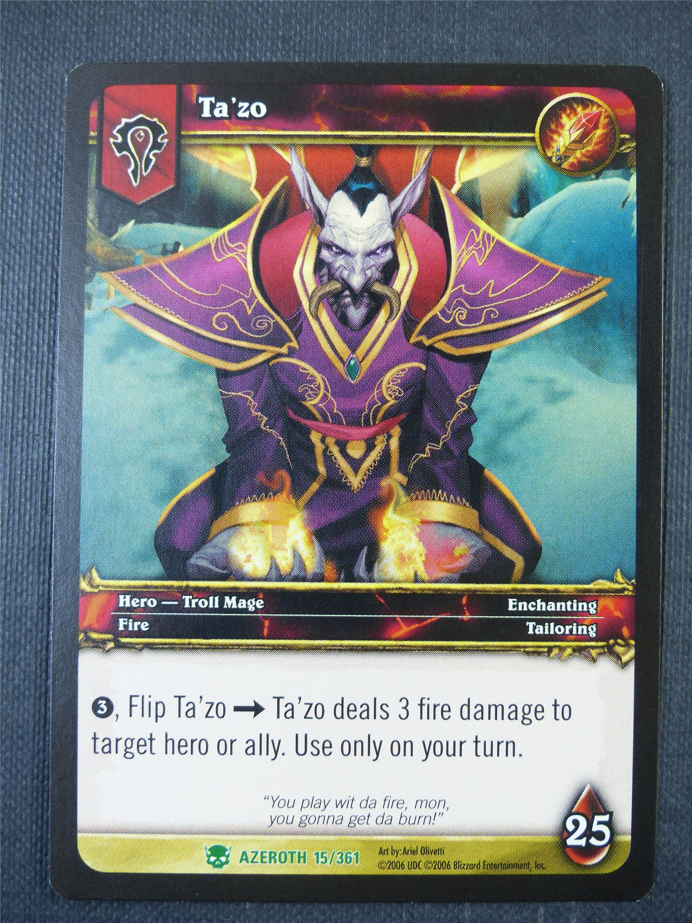 Ta'zo 15/361 - WoW Card #1C9