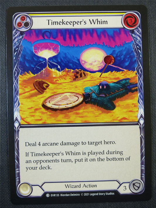 Timekeeper's Whim Yellow - 1st ed Everfest - Flesh & Blood Card #6CW
