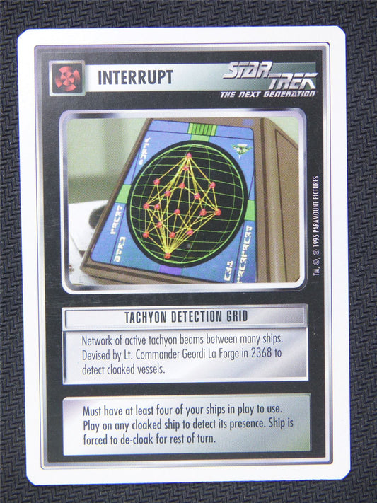 Interrupt Tachyon Detection Grid - Star Trek Next Gen Card #4QR