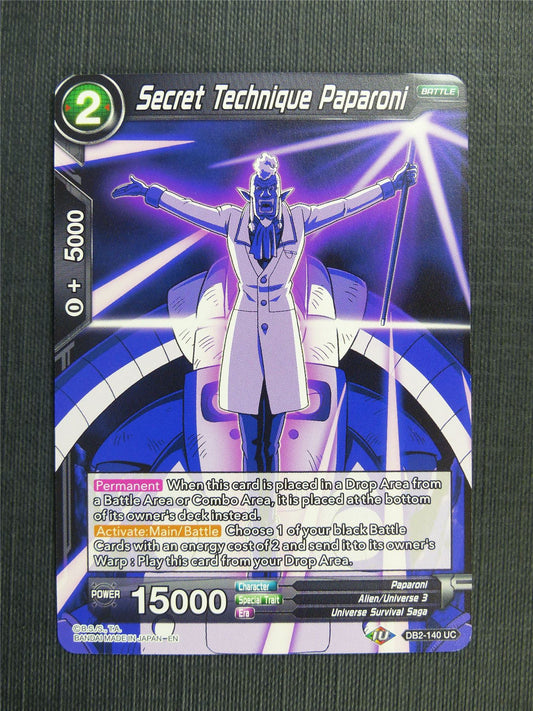 Secret Technique Paparoni - DB2 Dragon Ball Super Card