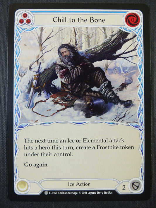 Chill to the Bone - Blue - Tales of Aria 1st ed - Flesh and Blood Card #649