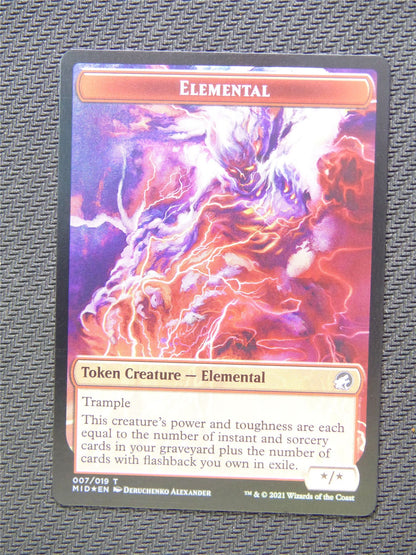 Elemental and Wolf Foil Token - Innistrad - Mtg Card #3HI