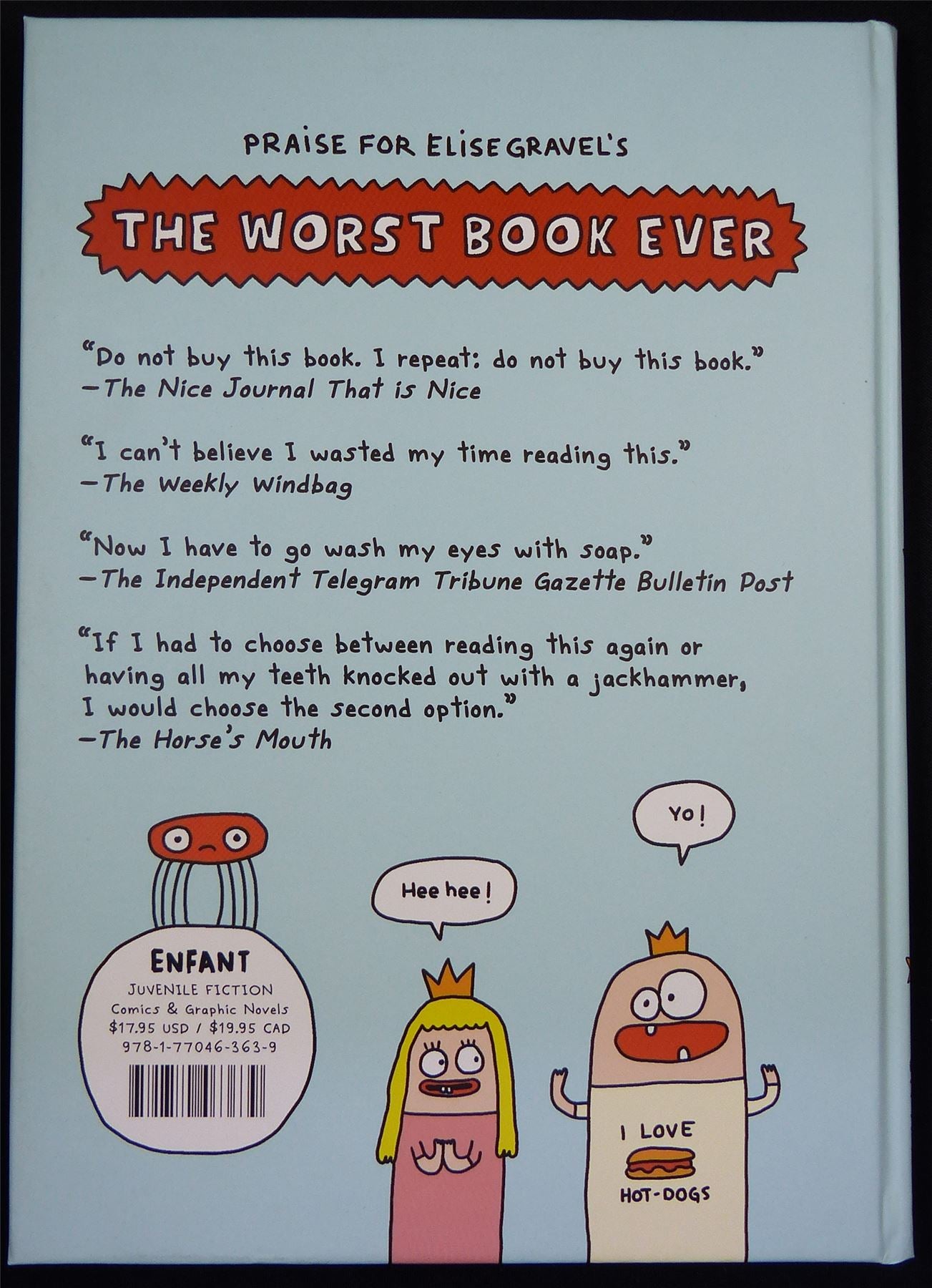 The WORST Book Ever - Enfant Book Hardback #B0