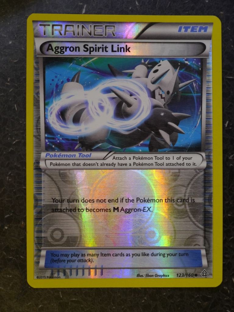 Pokemon Cards: AARGON SPIRIT LINK 123/160 REVERSE HOLLOWS # 6A97