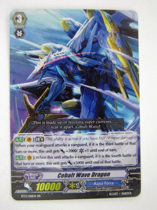 Vanguard Cards: COBALT WAVE DRAGON BT13 RR # 13D42