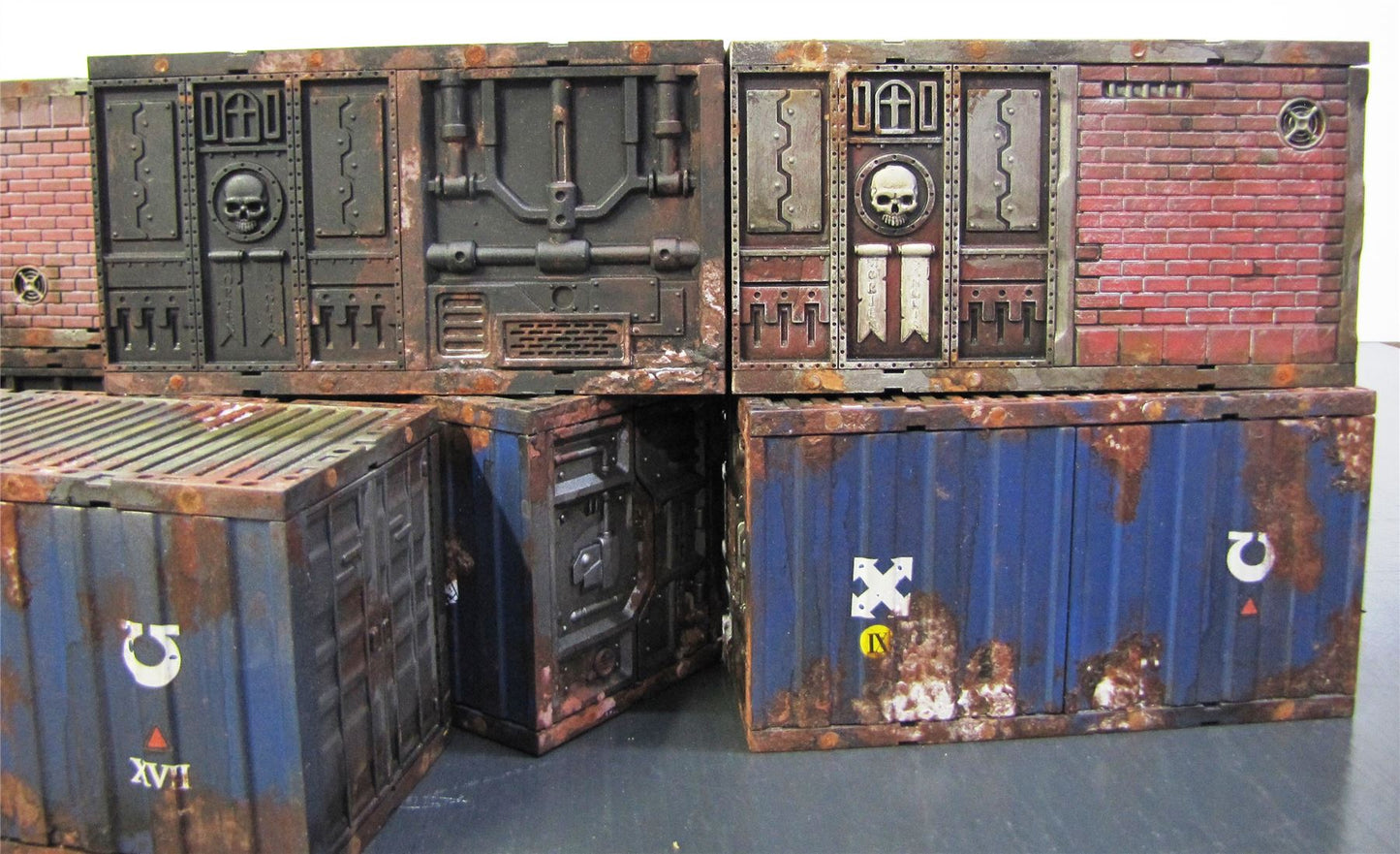 Crates - Magnetised And Painted - Terrain - Warhammer AoS 40k #1H7
