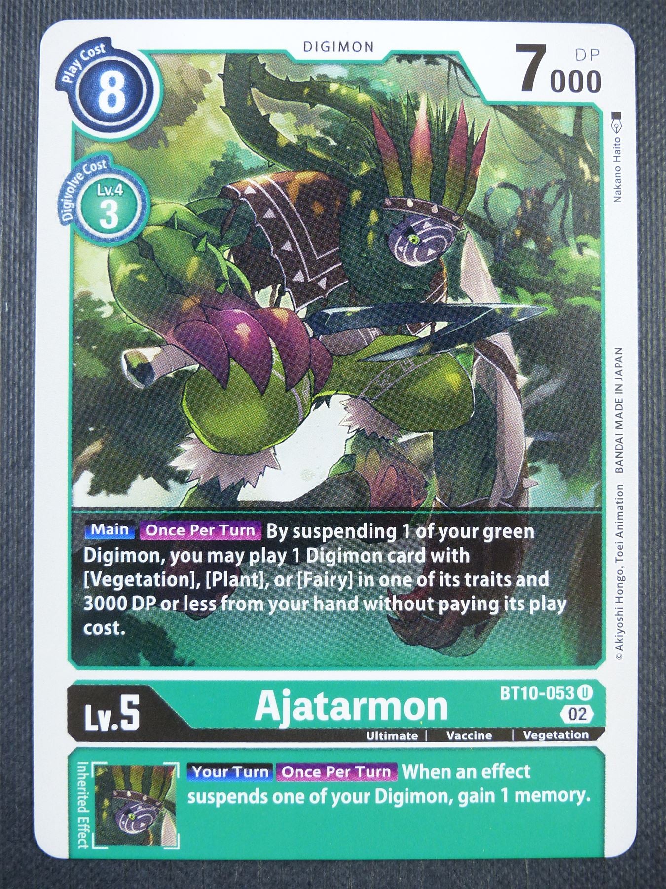 Ajatarmon BT10-053 U - Xros Encounter - Digimon Card #982