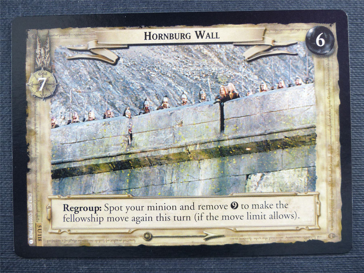 Hornburg Wall 5 U 118 - LotR Cards #2XR