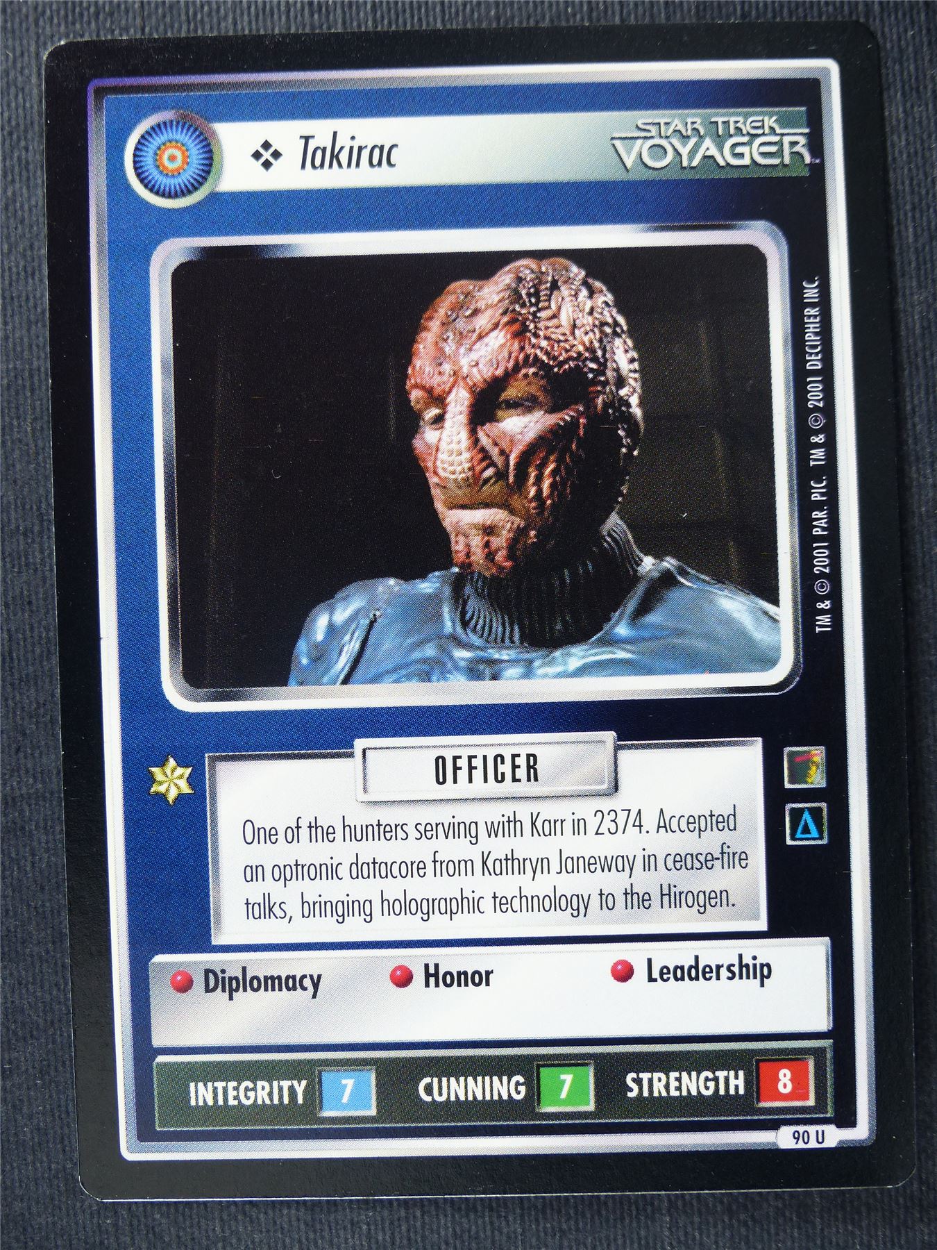 Takirac - Voyager - Star Trek Cards #152