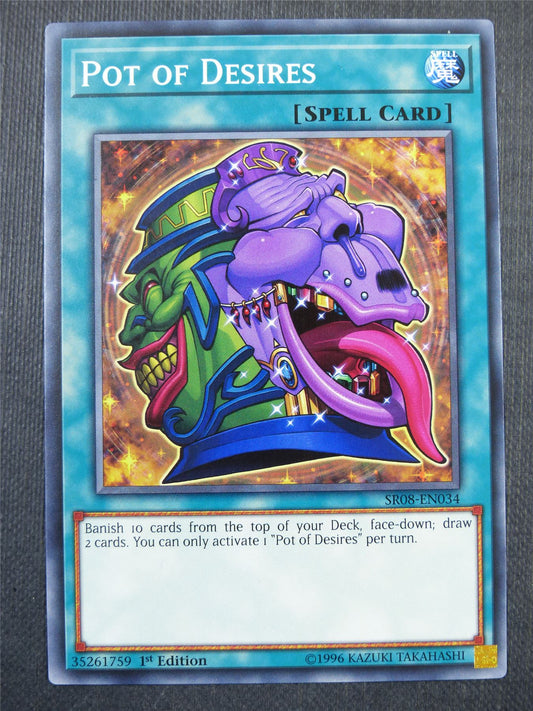 Pot of Desires SR08 - 1st ed Yugioh Card #36I