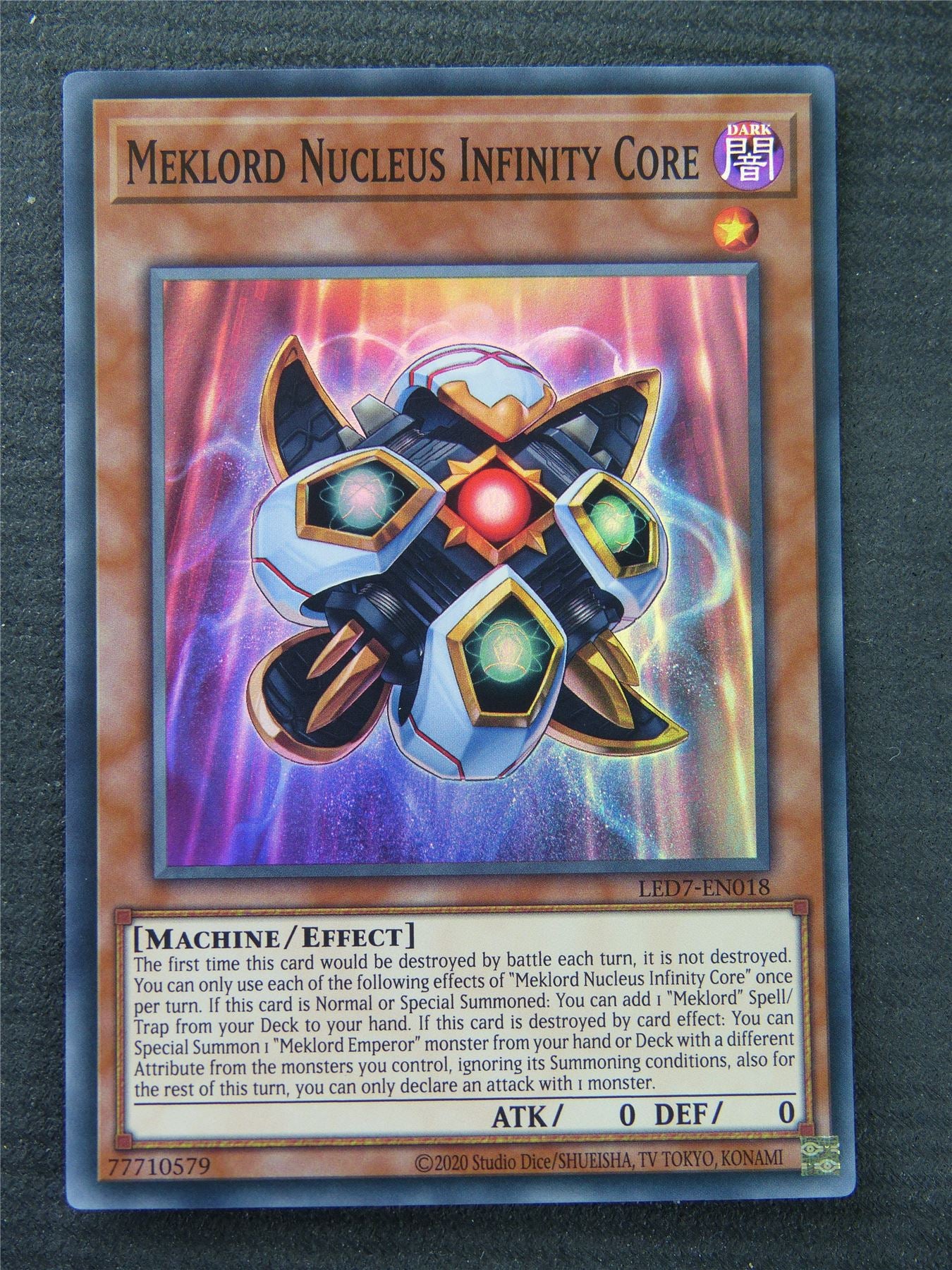 Meklord Nucleus Infinity Core LED7 Super Rare - Yugioh Card #1P7