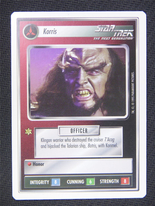 Korris White Border - Star Trek Next Gen Card #4OW