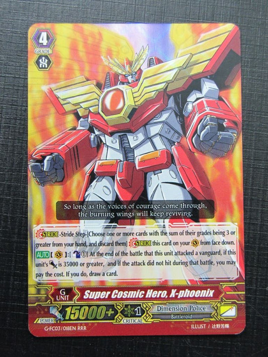 Vanguard Cards: SUPER COSMIC HERO, X-PHOENIX G-FC03 RRR # 19G98