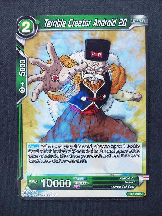 Terrible Creator Android 20 - Dragon Ball Super Cards #WU