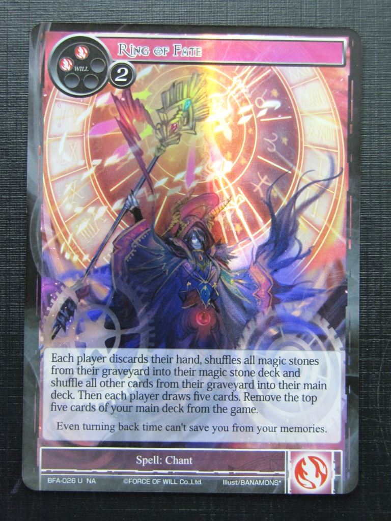 Force of Will Cards: RING OF FATE U FOIL # 26G19