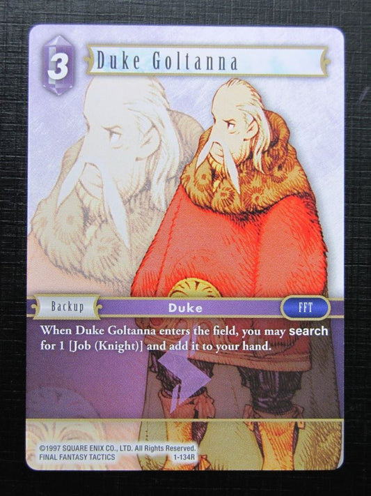 Final Fantasy Cards: DUKE GOLTANNA 1-134R # 27D5