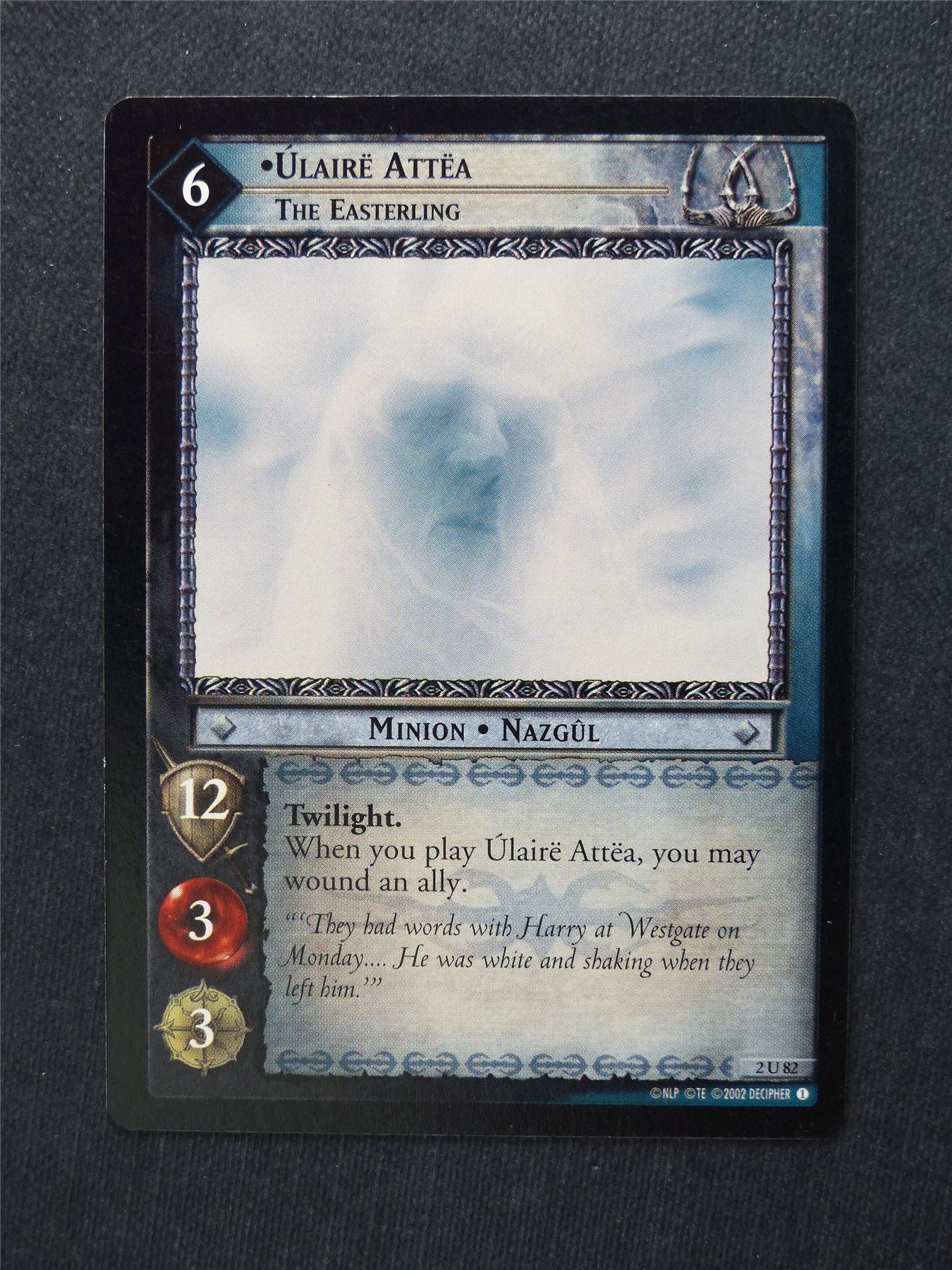 Ulaire Attea 2 U 82 - LotR Cards #W