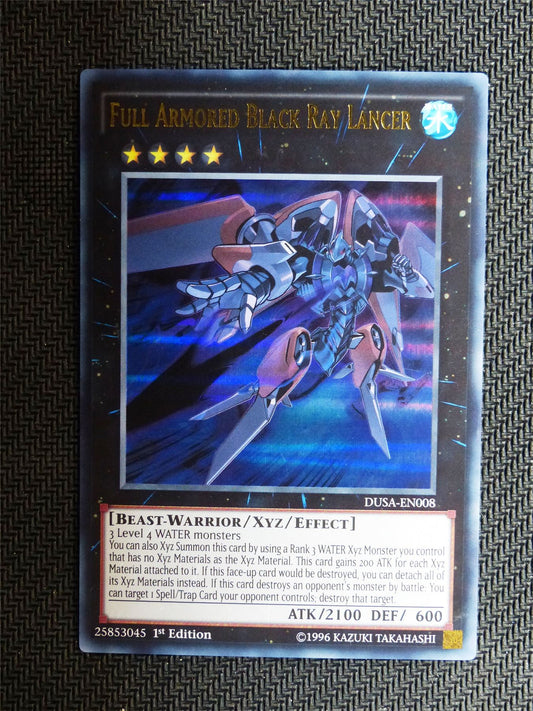 Full Armoured Black Ray Lancer - DUSA - Ultra Rare - Yugioh Card # 1J11