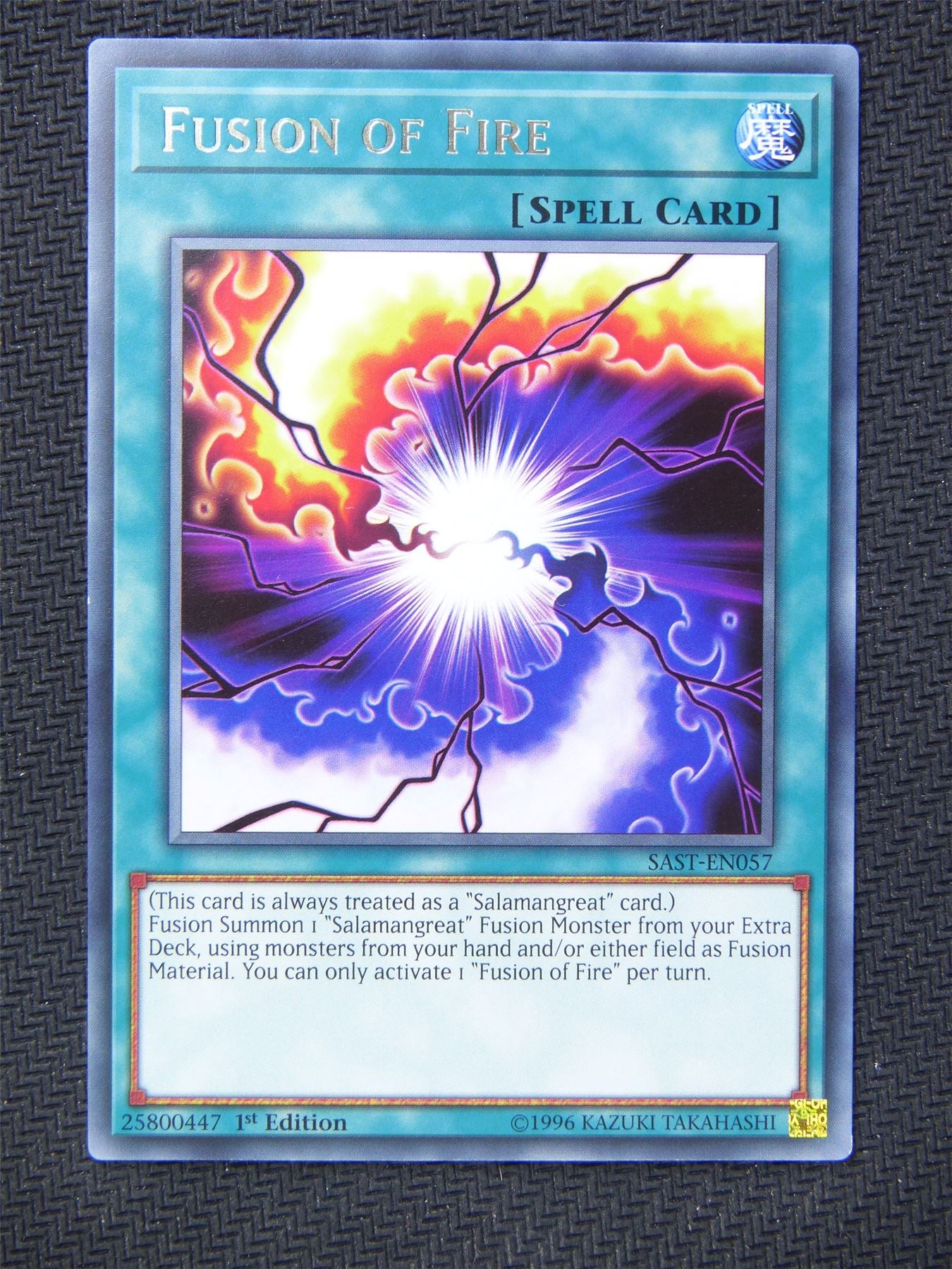 Fusion of Fire SAST Rare - Yugioh Card #5H8