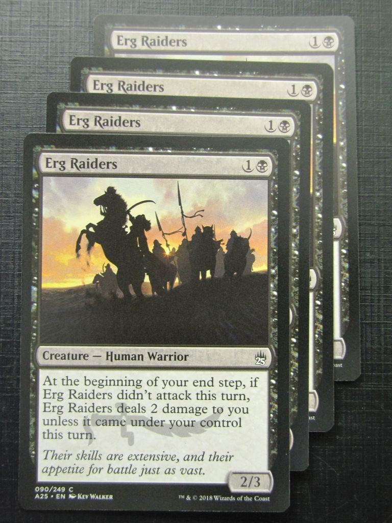Erg Raiders x4 - Masters 25 - Mtg Card # 10B78