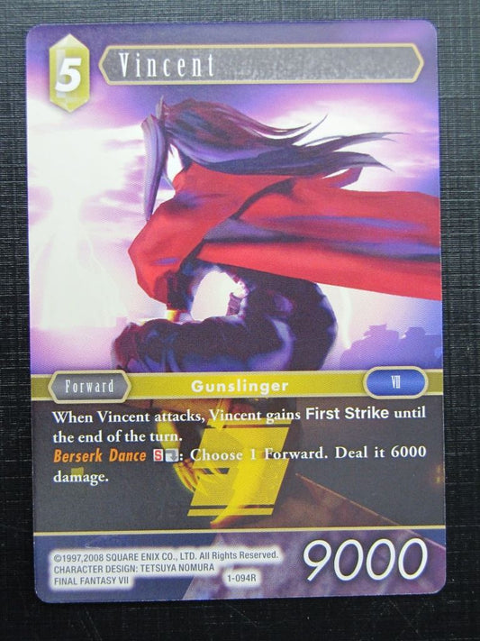 Final Fantasy Cards: VINCENT 1-094R # 20B27