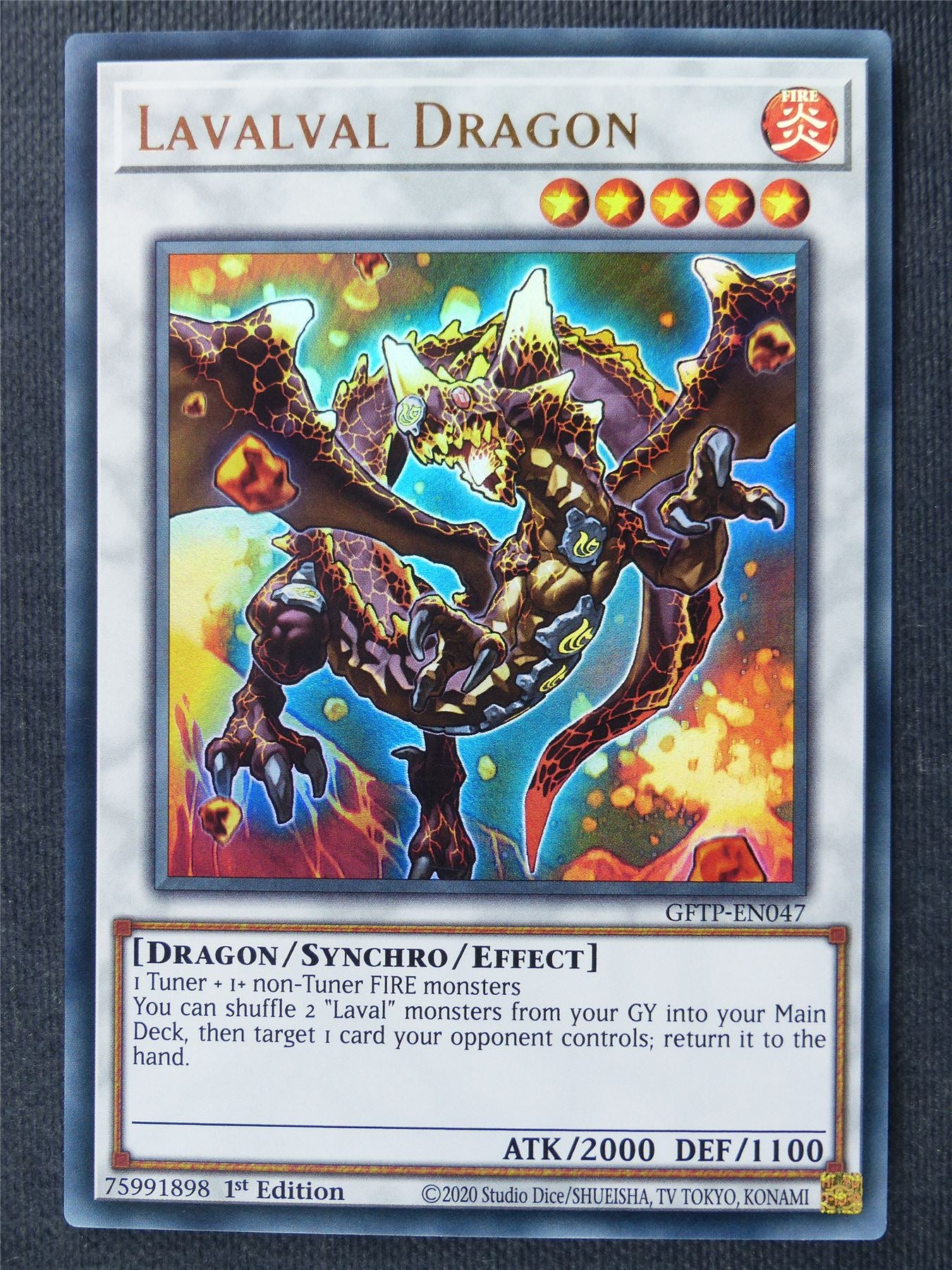 Lavalval Dragon GFTP Ultra Rare - 1st ed - Yugioh Cards #2ND