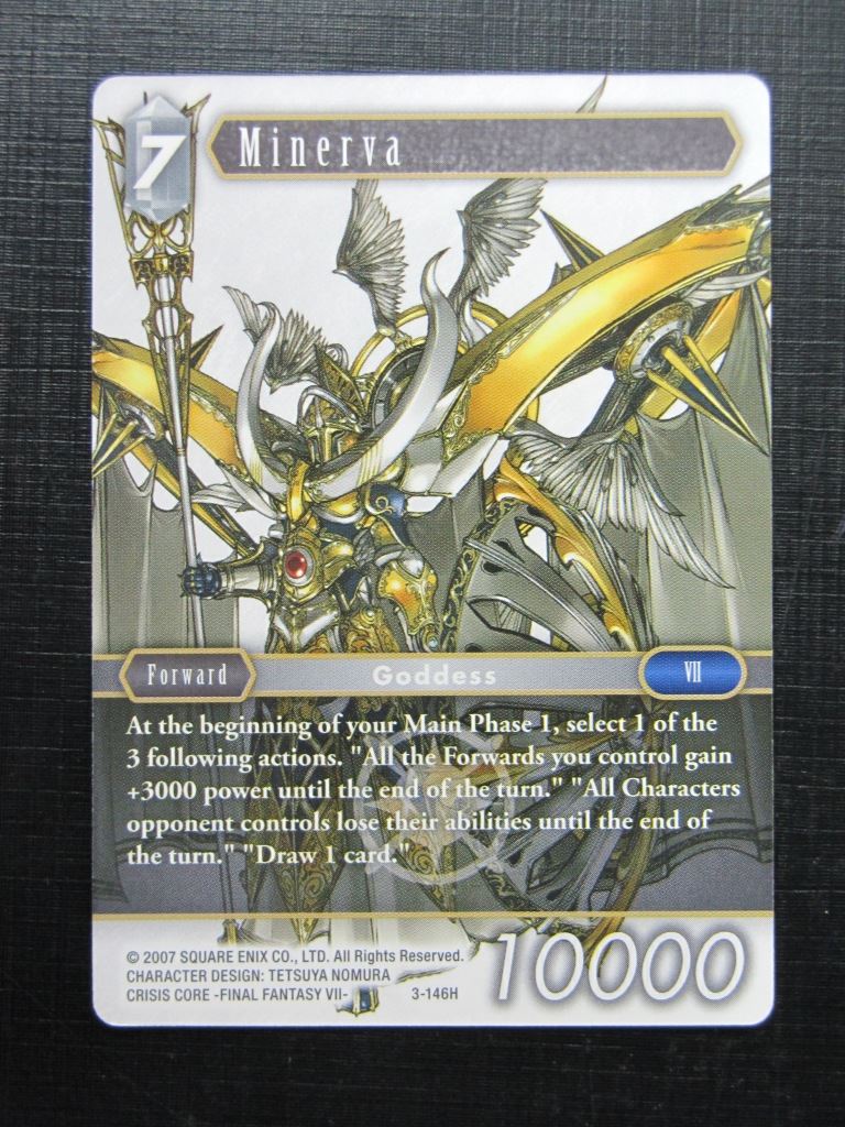 MINERVA 3-146H - Final Fantasy Card # J98