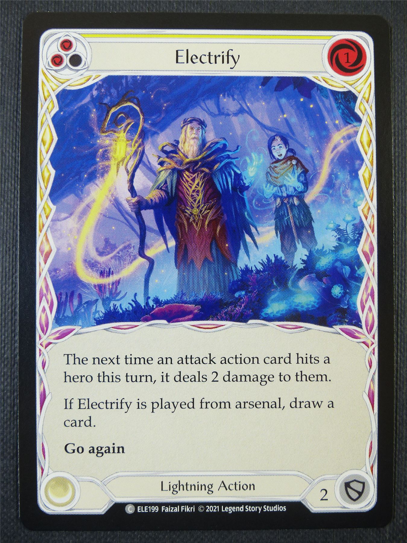 Electrify - Yellow - Tales of Aria 1st ed - Flesh and Blood Card #628