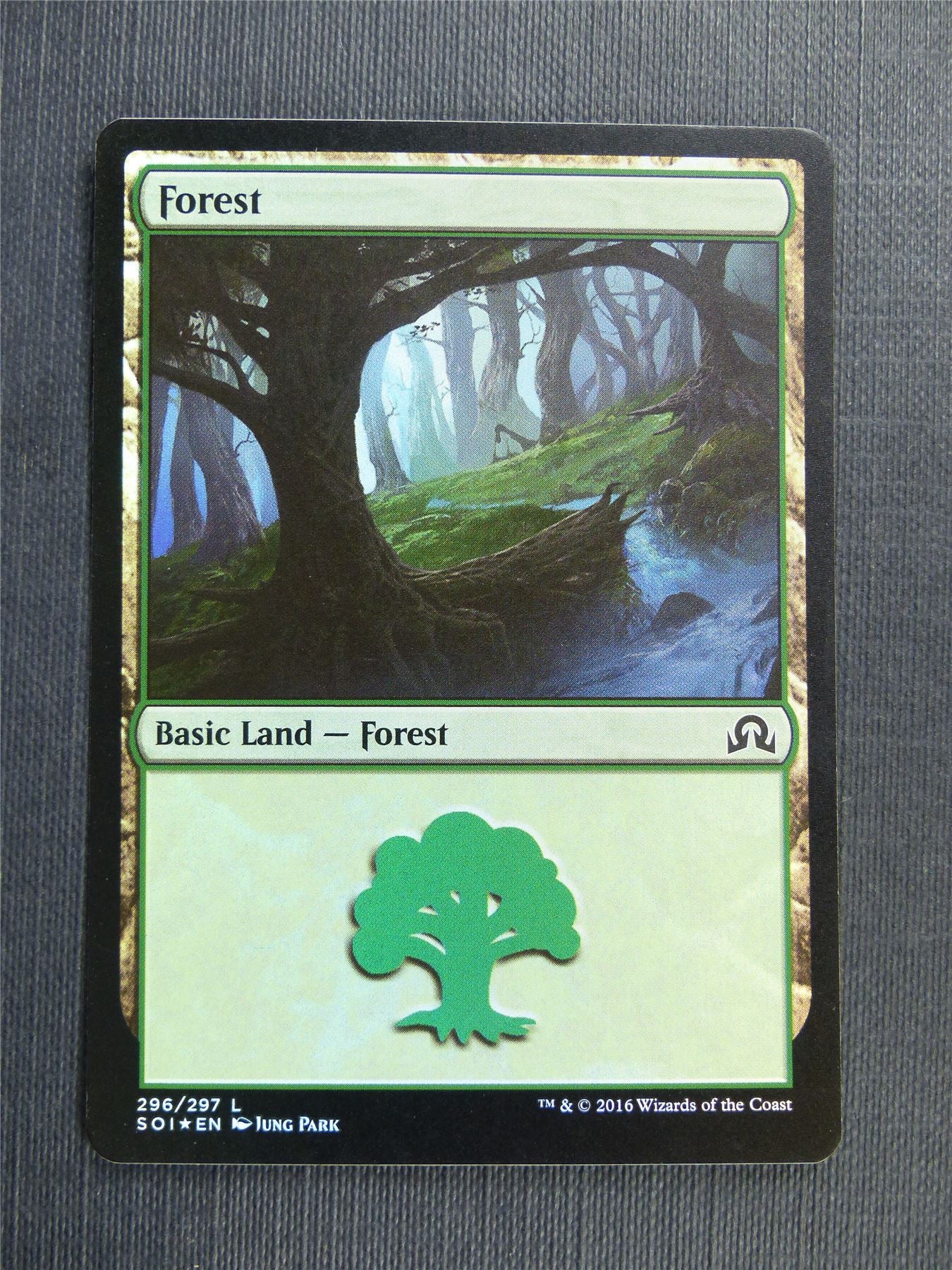 Forest 296/297 Foil - Mtg Magic Cards #4CP