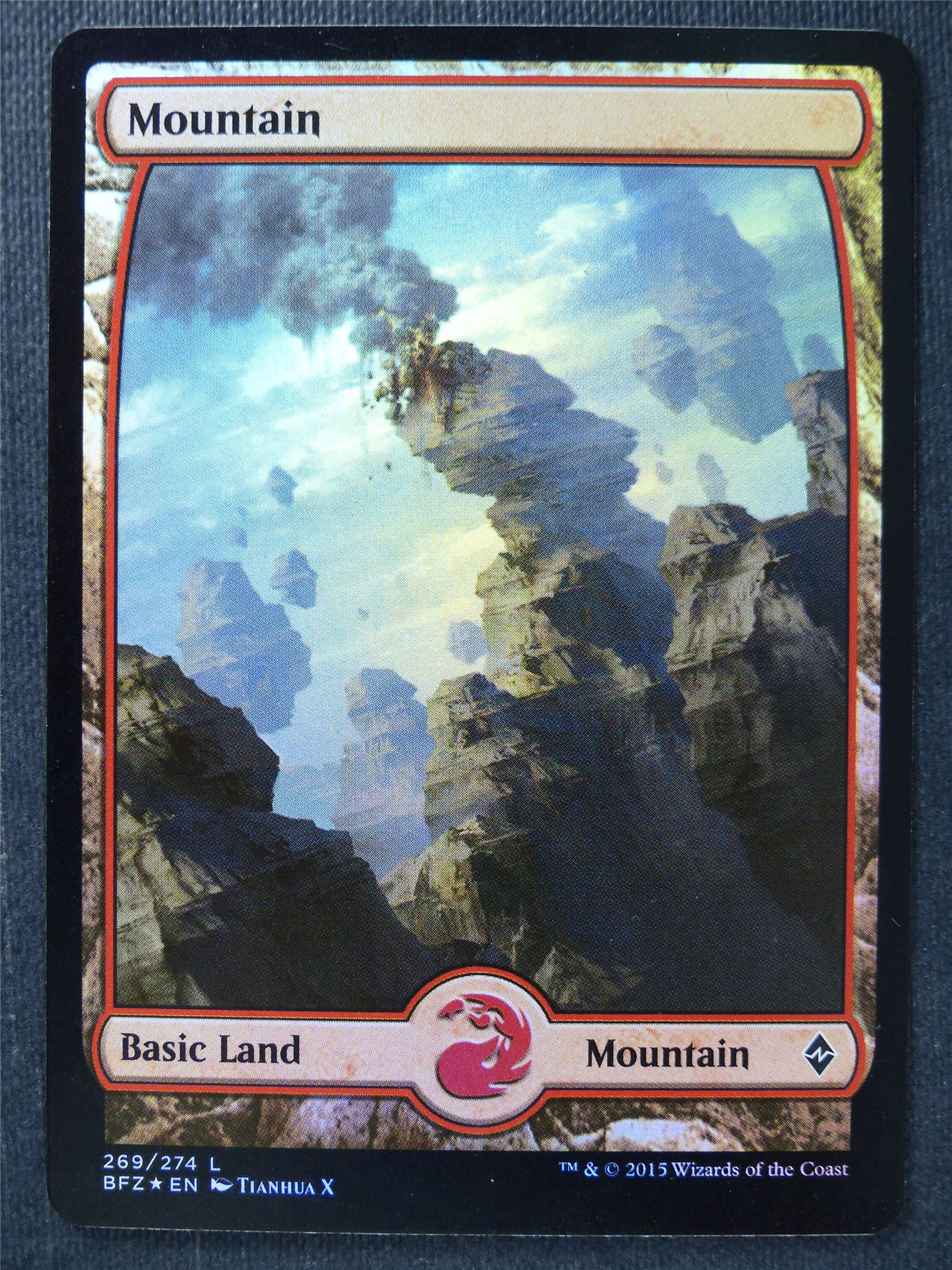 Mountain 269/274 Full Art Foil - Mtg Magic Card #W7