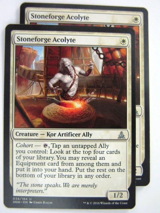 MTG Magic Cards: Oath of the Gatewatch: STONEFORGE ACOLYTE x2 # 4J77