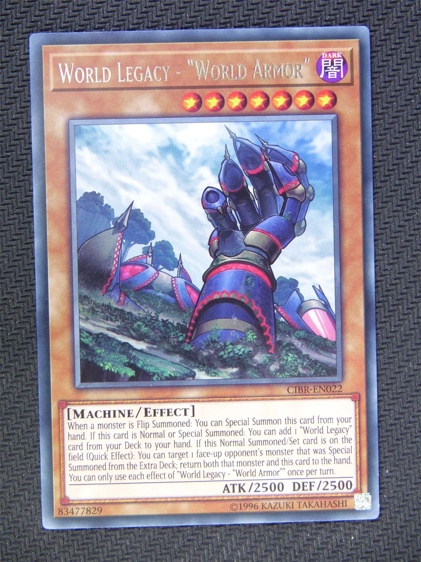 World Legacy Armor CIBR Rare - Yugioh Cards #5FB