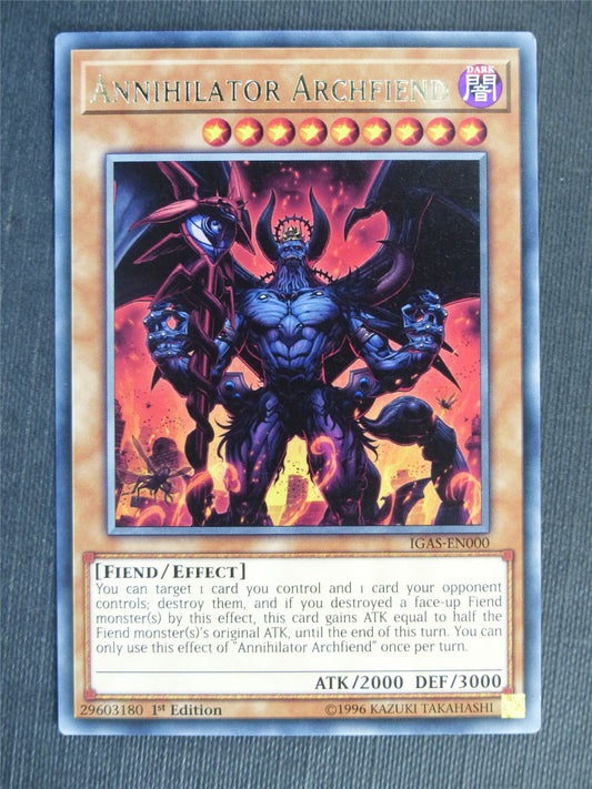 Annihilator Archfiend IGAS Rare - 1st ed - Yugioh Cards #280