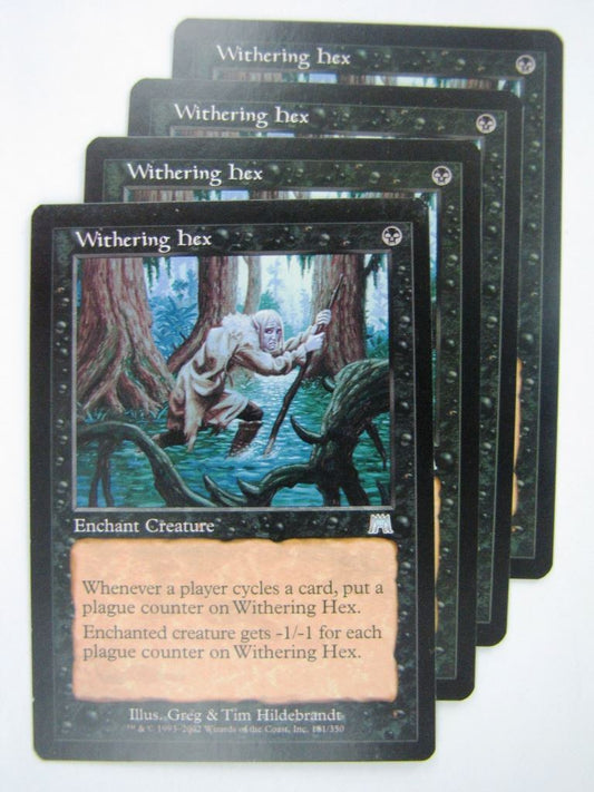 MTG Magic Cards: WITHERING HEX x2 # 8G38