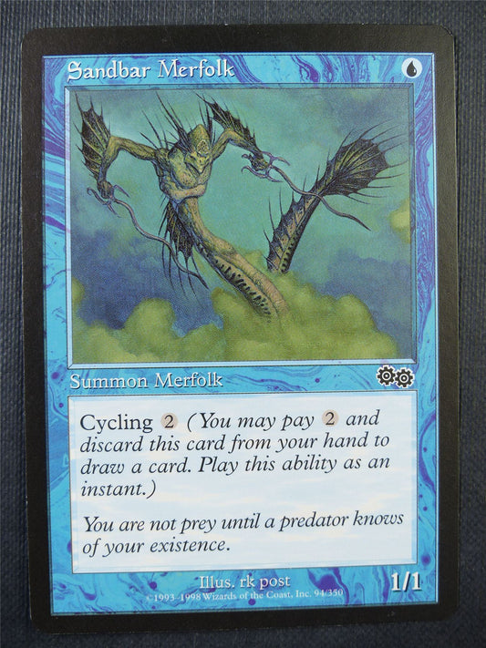 Sandbar Merfolk - Urza's Saga - Mtg Card #747
