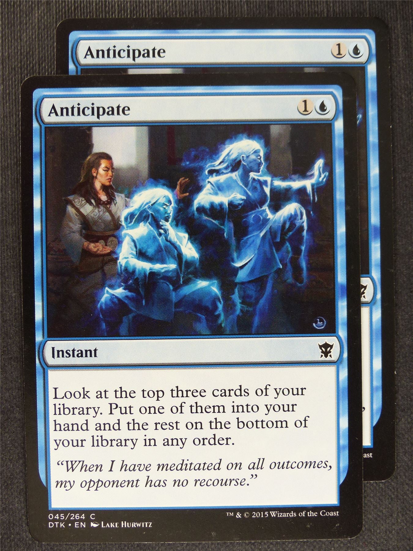 Anticipate x2 - Mtg Magic Cards #FU