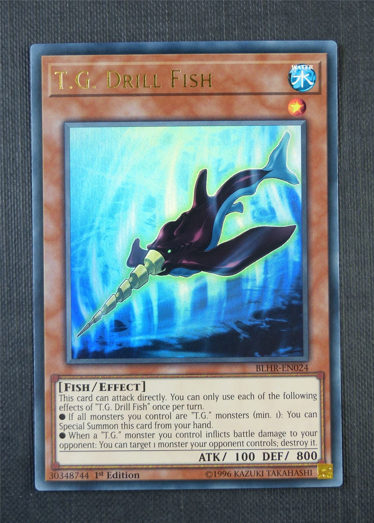 T G Drill Fish BLHR 1st Ed - Ultra Rare - Yugioh Card #7EU