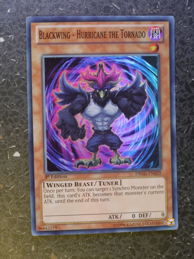 Yugioh Cards: BLACKWING -  HURRICANE THE TORNADO DRLG SUPER RARE # 3G98