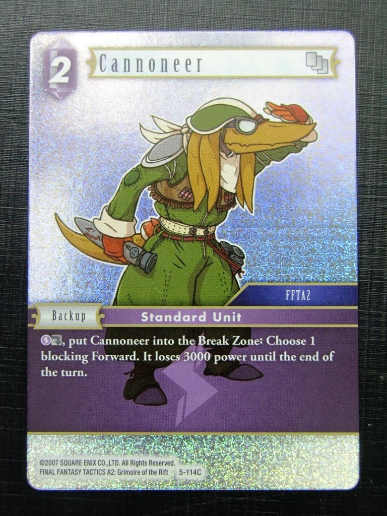 Cannoneer 5-114C - Foil - Final Fantasy Card # 10J42